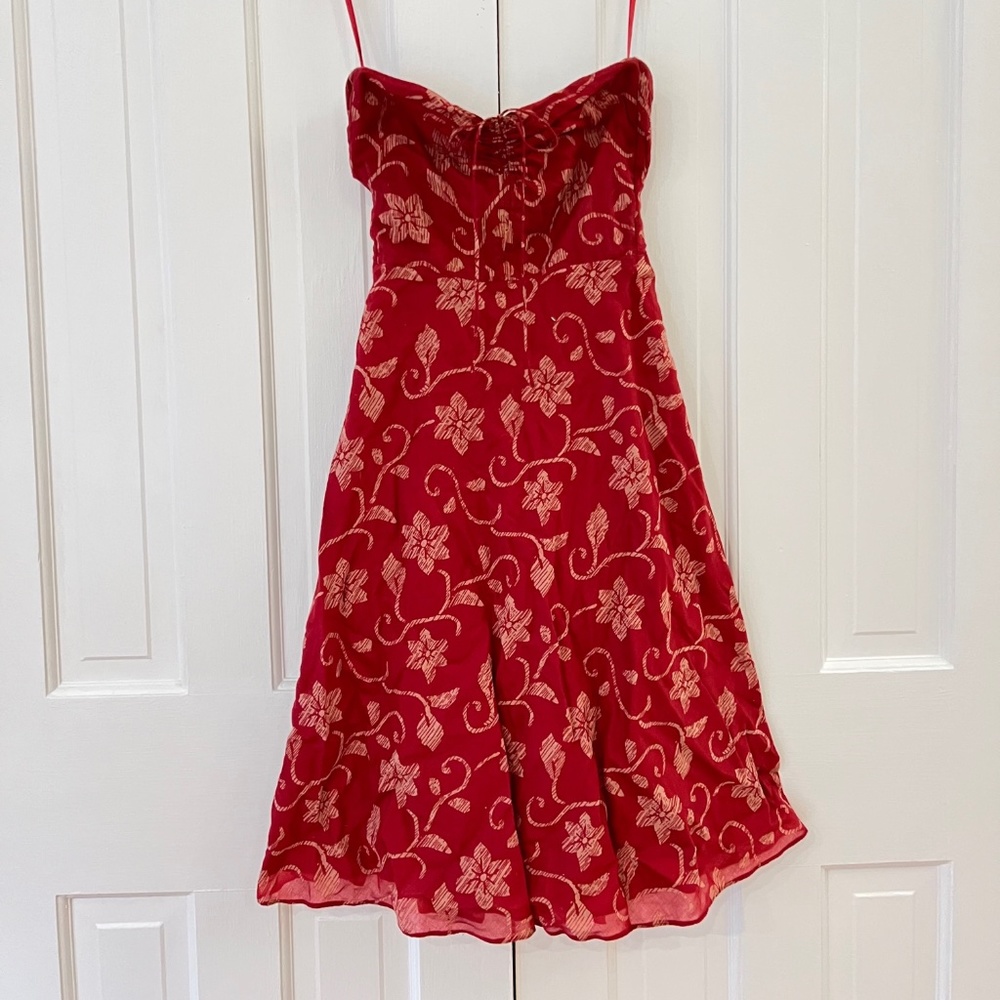 J.Crew Strapless Red Dress